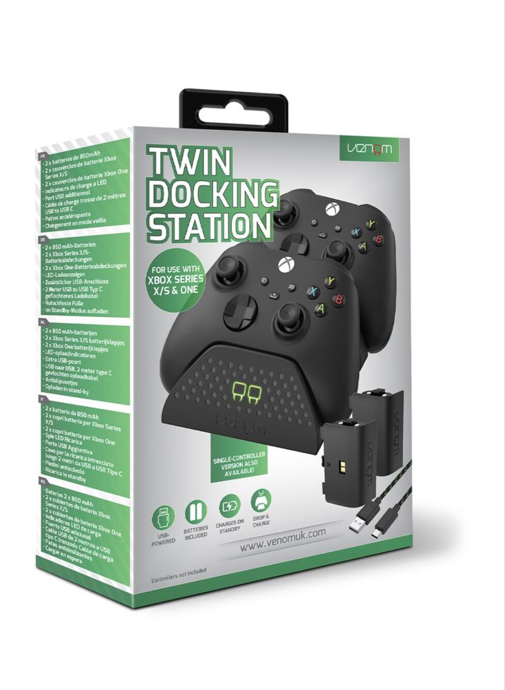 Podwojna stacja dokujaca VENOM do XBOX SERIES X/S & One +2 akumulatory