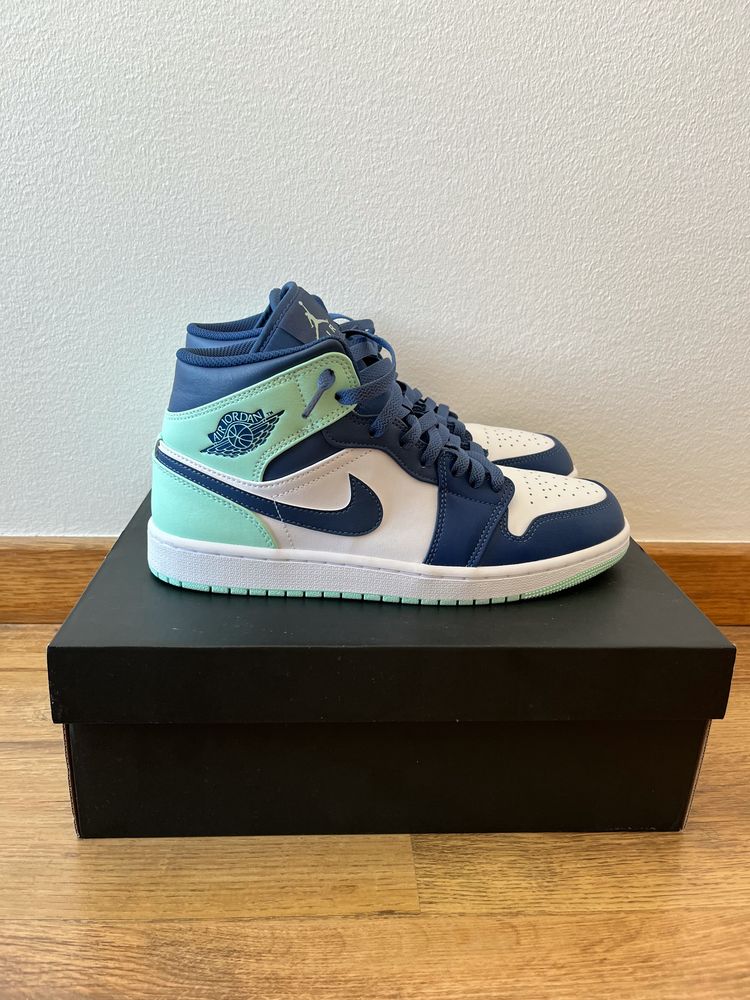 Nike air jordan 1 mid Mystics navy mint foam