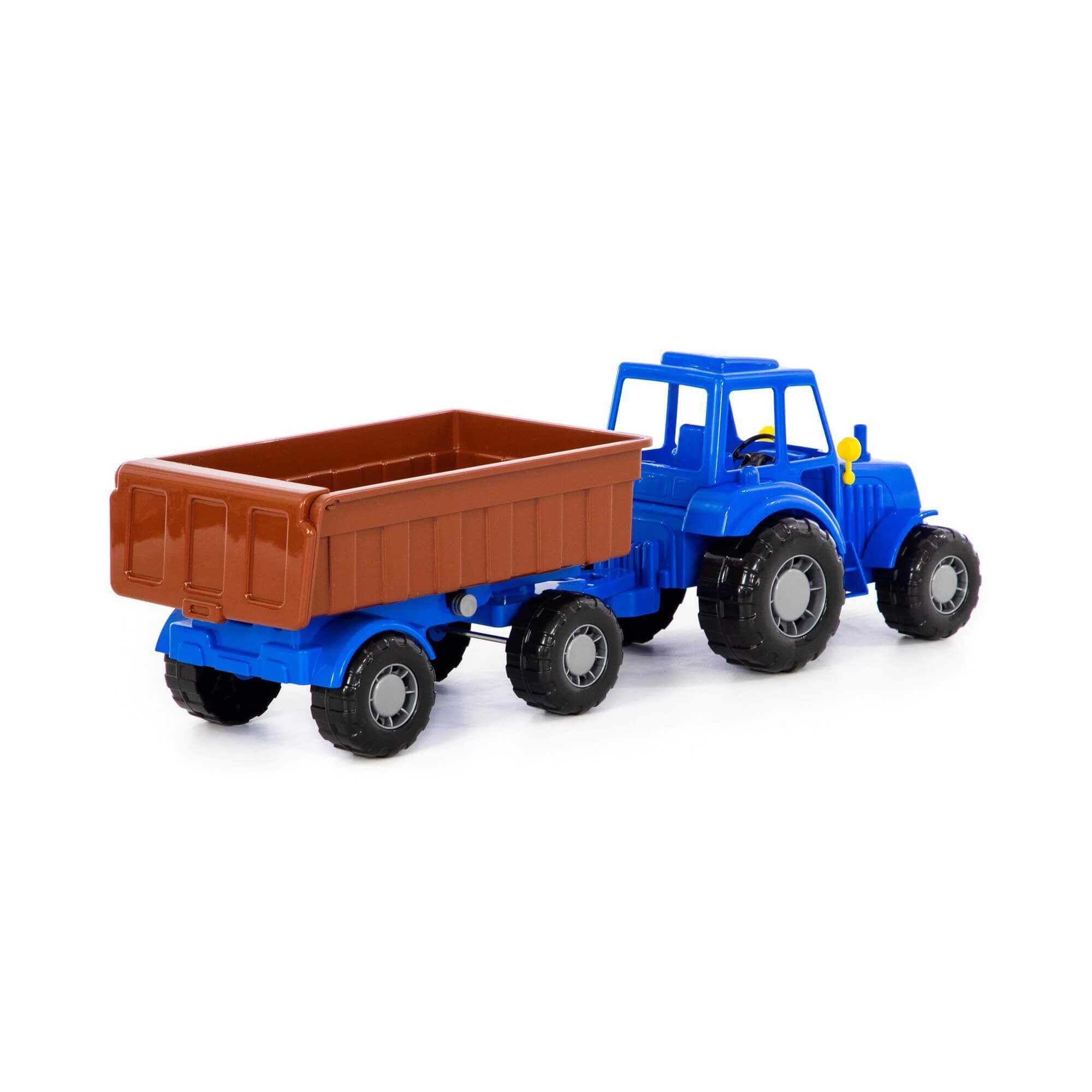 Wader Polesie Traktor Altaj niebieski z przyczepą Nr1 (w siatce) 84750