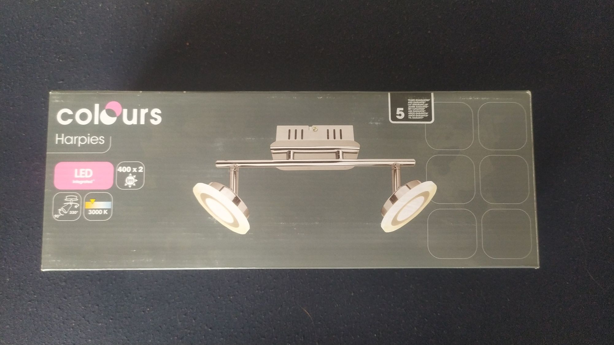 Dwie Spot listwy LED Colours Harpies 2 x 5 W