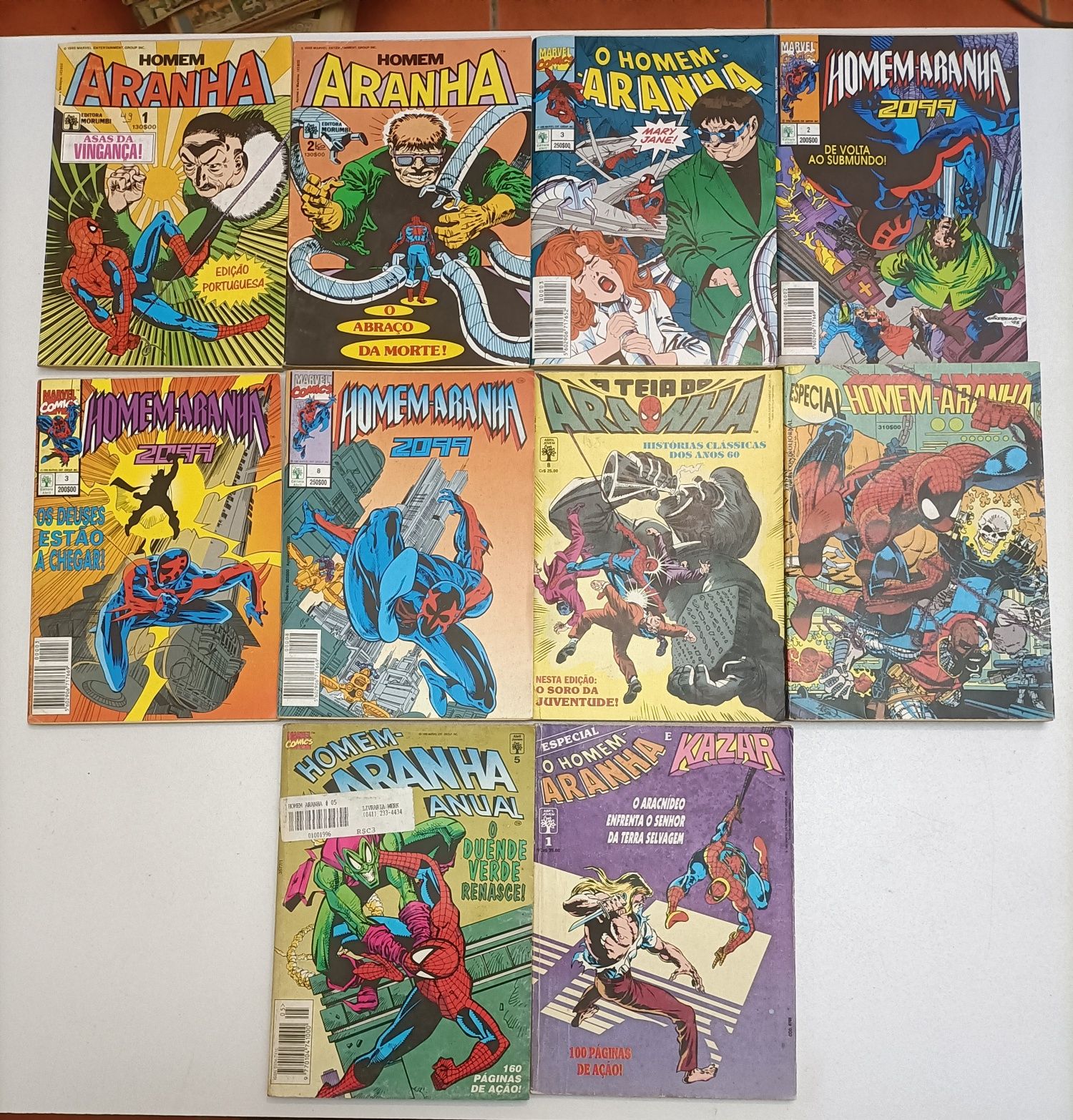 40 Livros Homem Aranha da Abril e da Marvel