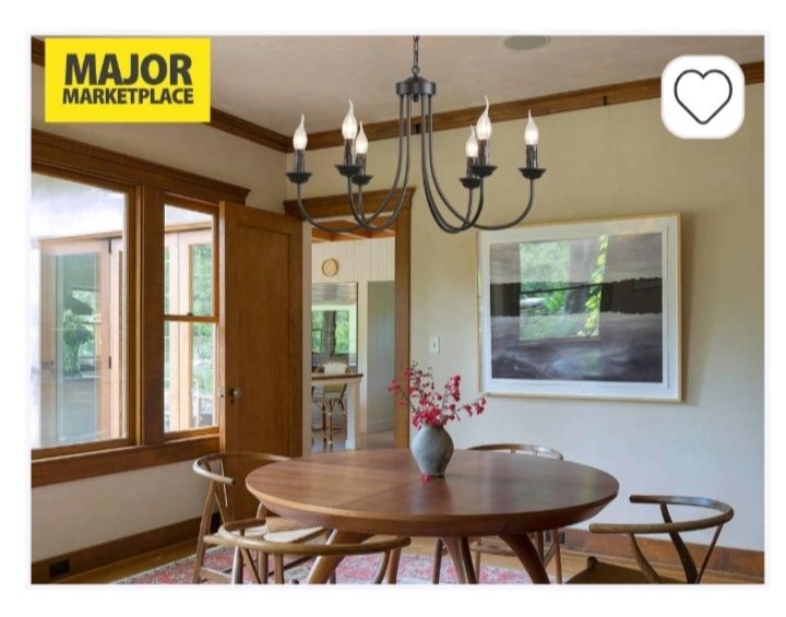 Ganeed Wiszący żyrandol Francuski Wiejski Rustykalne Światła 62 cm do