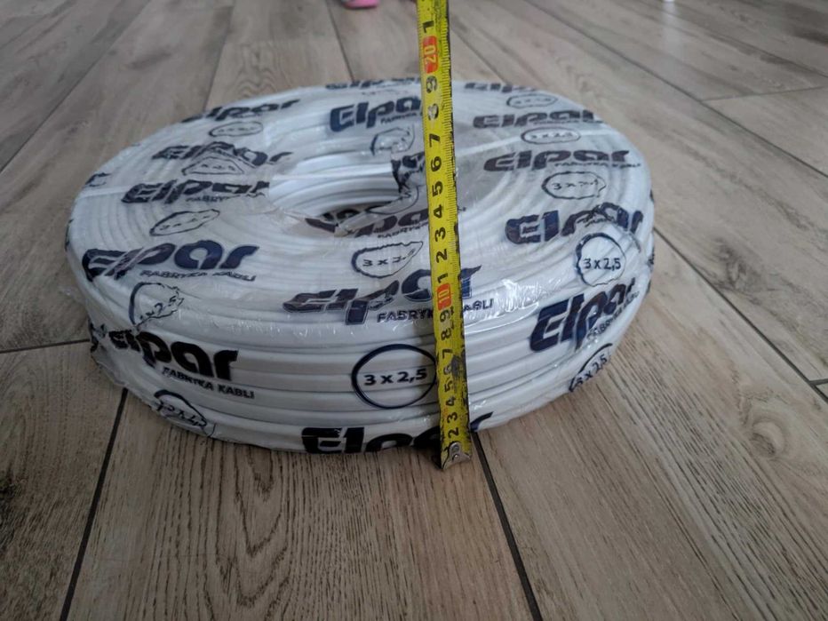 Elpar Przewód Ydyp 3X2,5 Żo Biały 450/750V