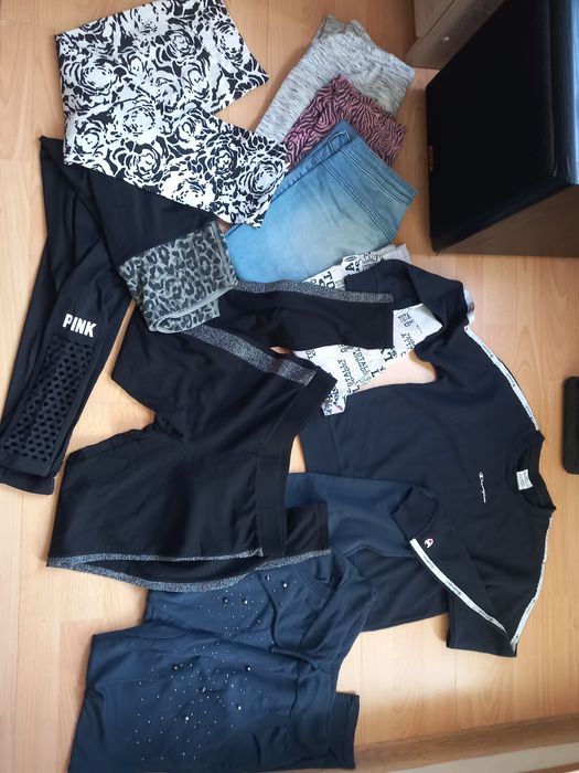 Zestaw spodnie Polar bluza Sukienk leginsy Champion Nauszniki  152 158