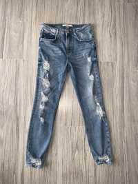 Modne jeansy damskie od Zara rozm XXS (32)
