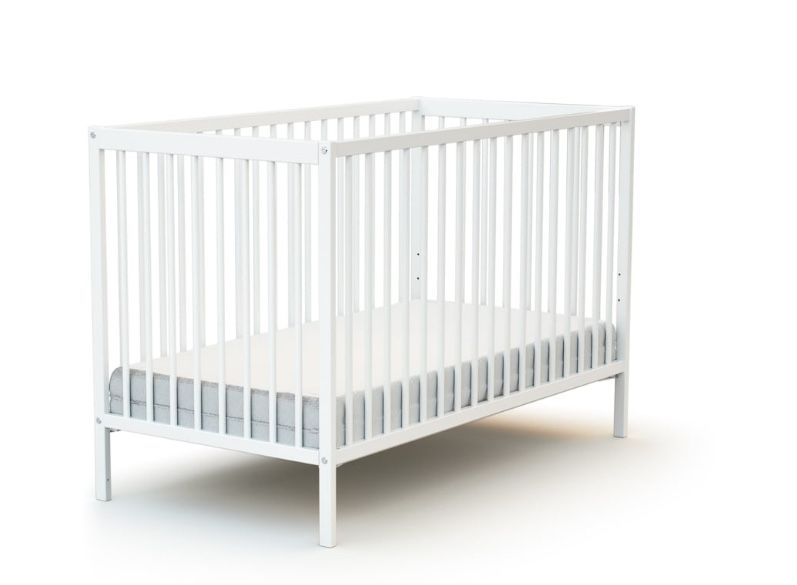 Berço Bebé Branco, Madeira IKEA + Colchão