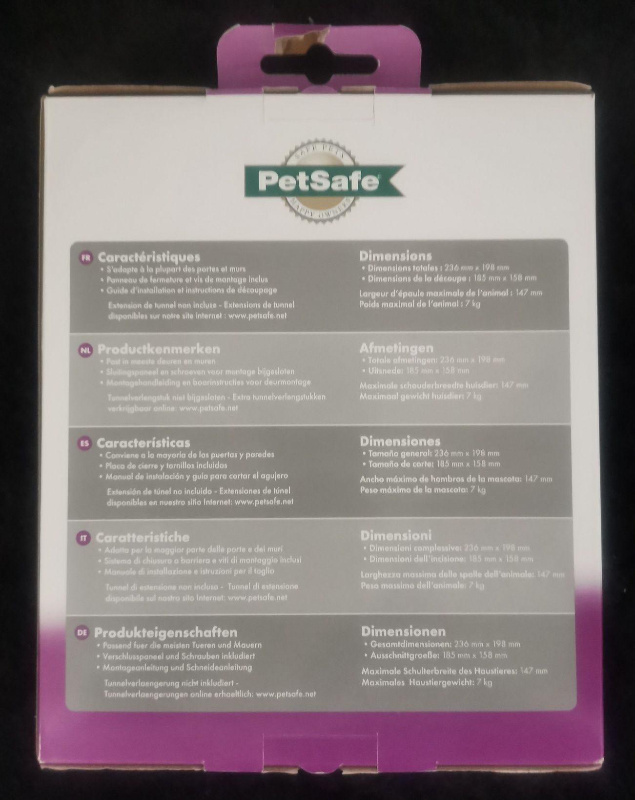 (Novo) Porta de 2 vias para gatos e cães PetSafe