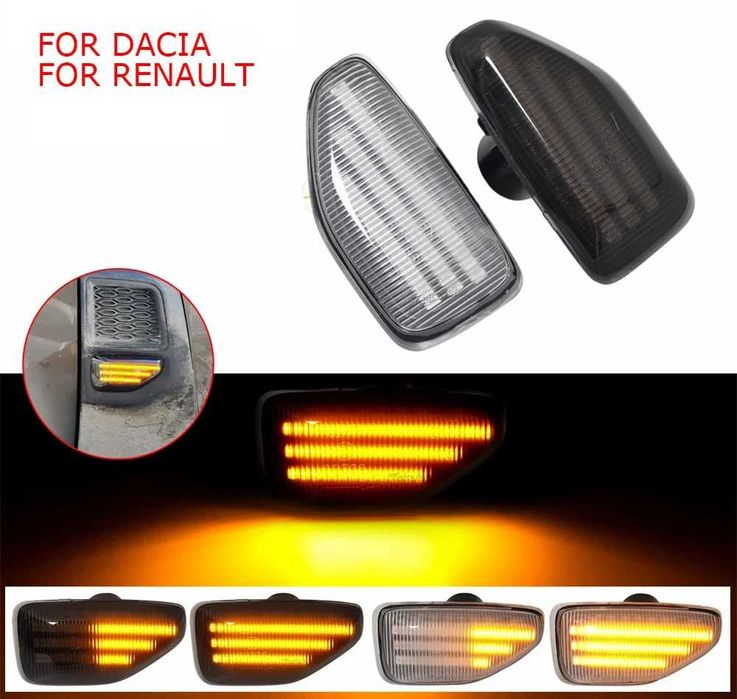 Динамічні LED поворотники Nissan Infiniti Dacia Opel Renault Samsung