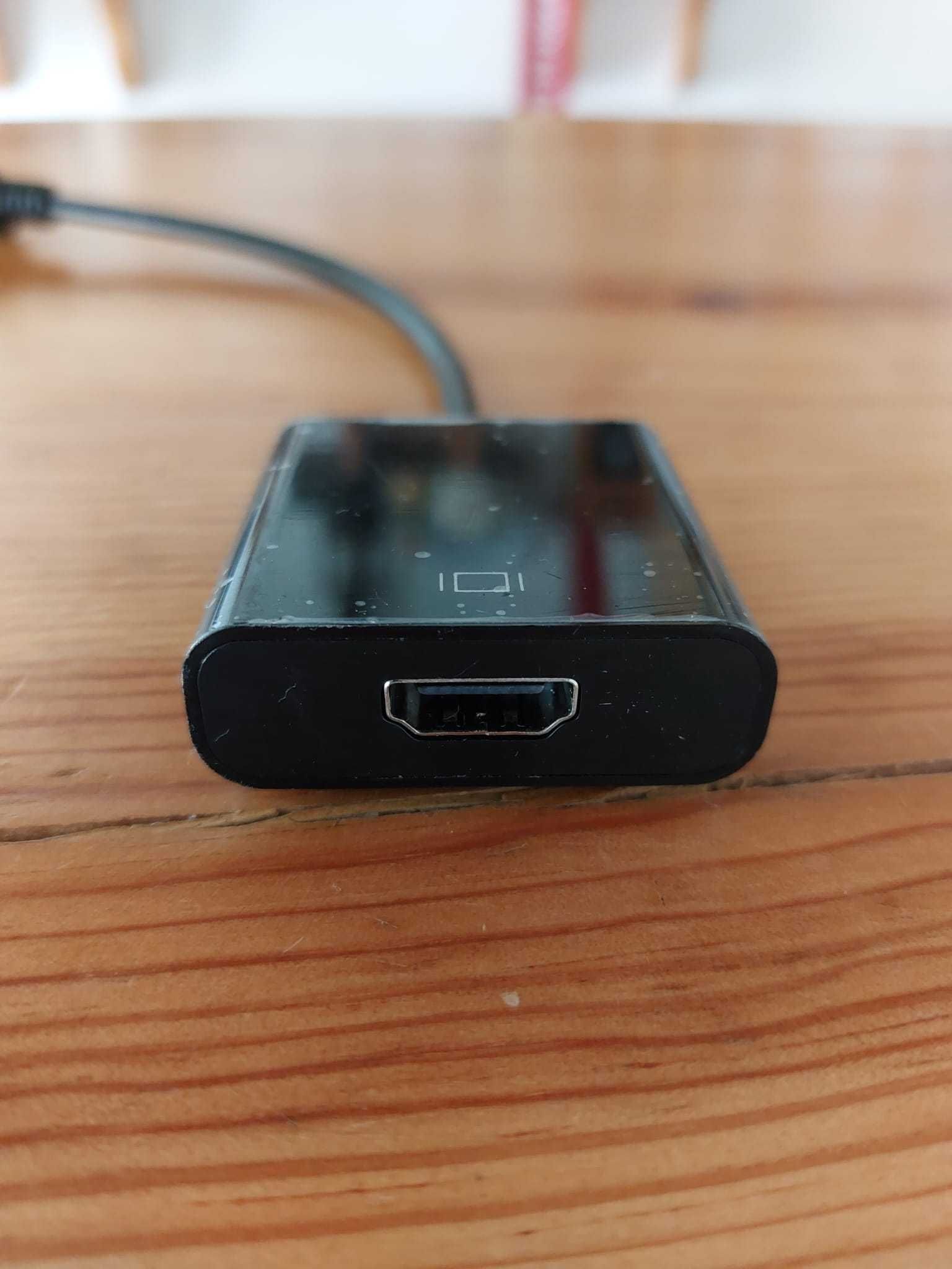 Adaptador para HDMI (HDMI 1.4 e Displayport 1.2 – Femea-Macho)