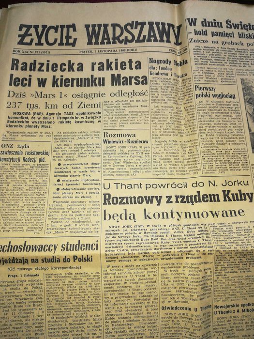 ,, Życie Warszawy '' stare czasopismo lata 1960, 38  sztuk