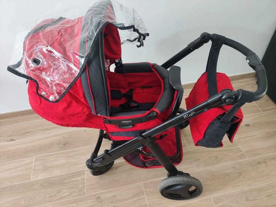 Carrinho BEBECAR + Redutores + Mala + Cobertura Chuva - Como NOVO
