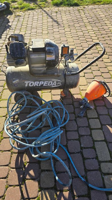 kompresor pistolet wąż - zestaw do natrysku elewacji