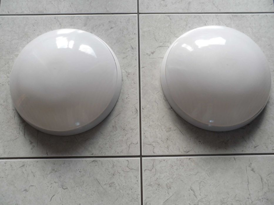 lampa plafon plafoniera sufitowa-ścienna mat. biała śr.  30 cm