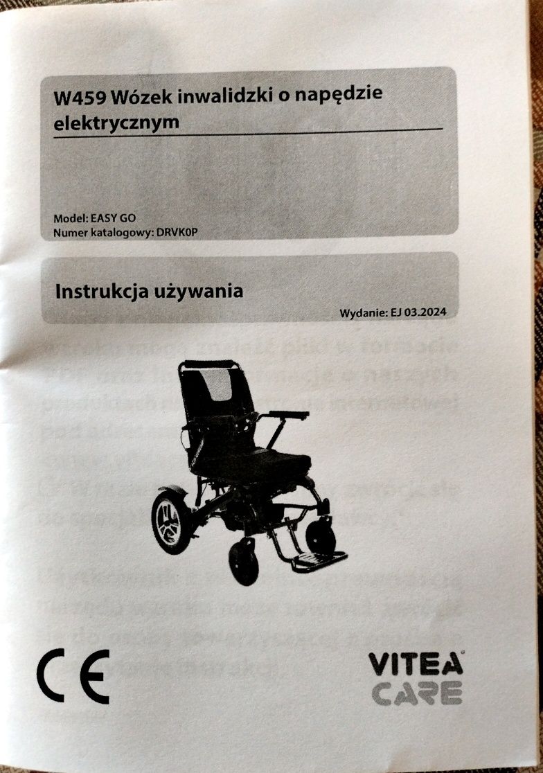 Продам електричну  інвалідну  коляску vitea care