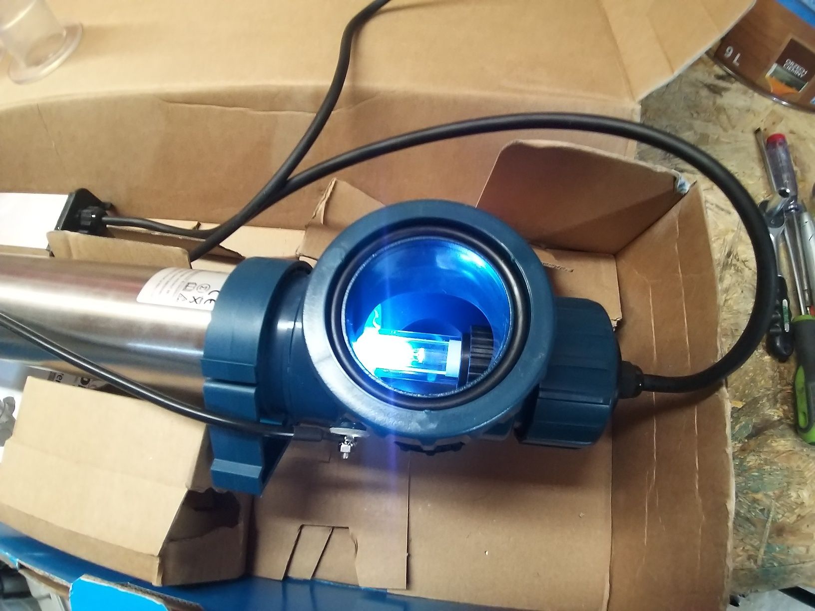 aquaforte 75 w sb 387 sterylizator uv lampa uvc do basenu  jacuzzi