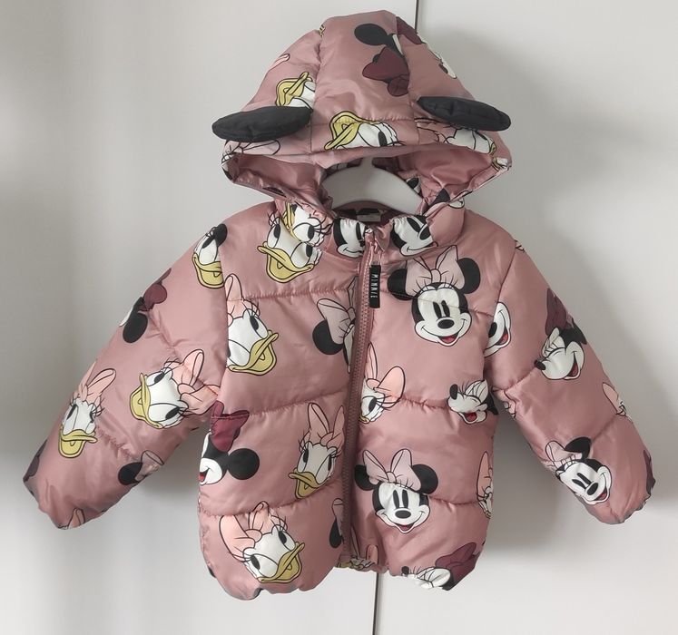 Kurtka, kurteczka zimowa, H&M rozm. 86 Myszka Minnie, Daisy