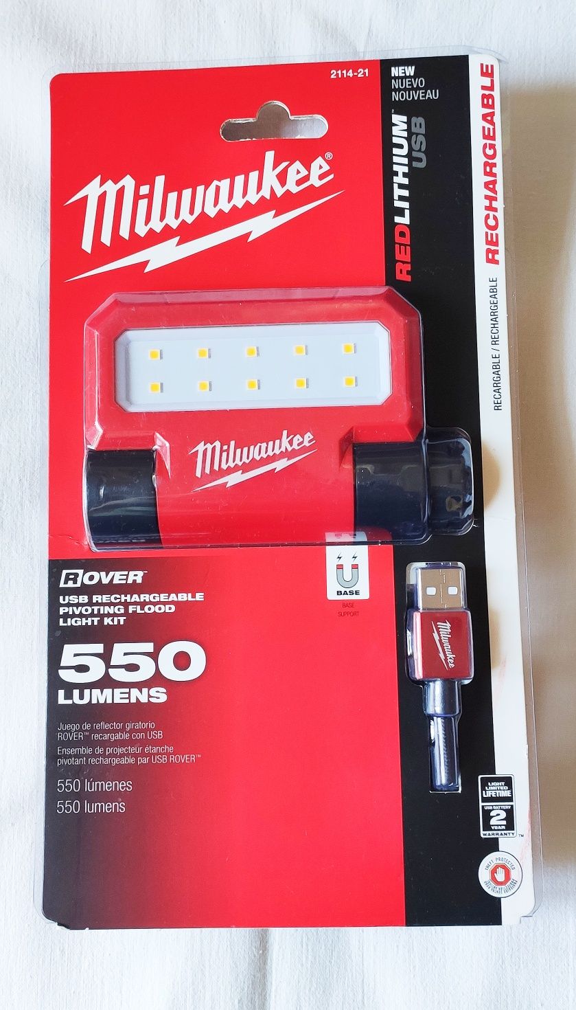 Акумуляторний ліхтарик (ліхтар) Milwaukee ROVER (2114-21)