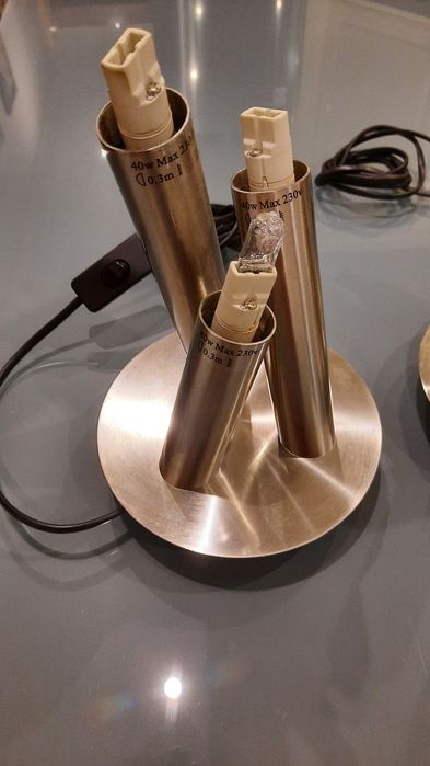 Candeeiros mesa cabeleireiro em aço inox