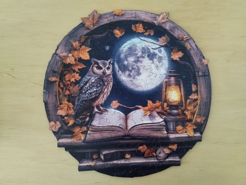 Puzzle drewniane sowa A3