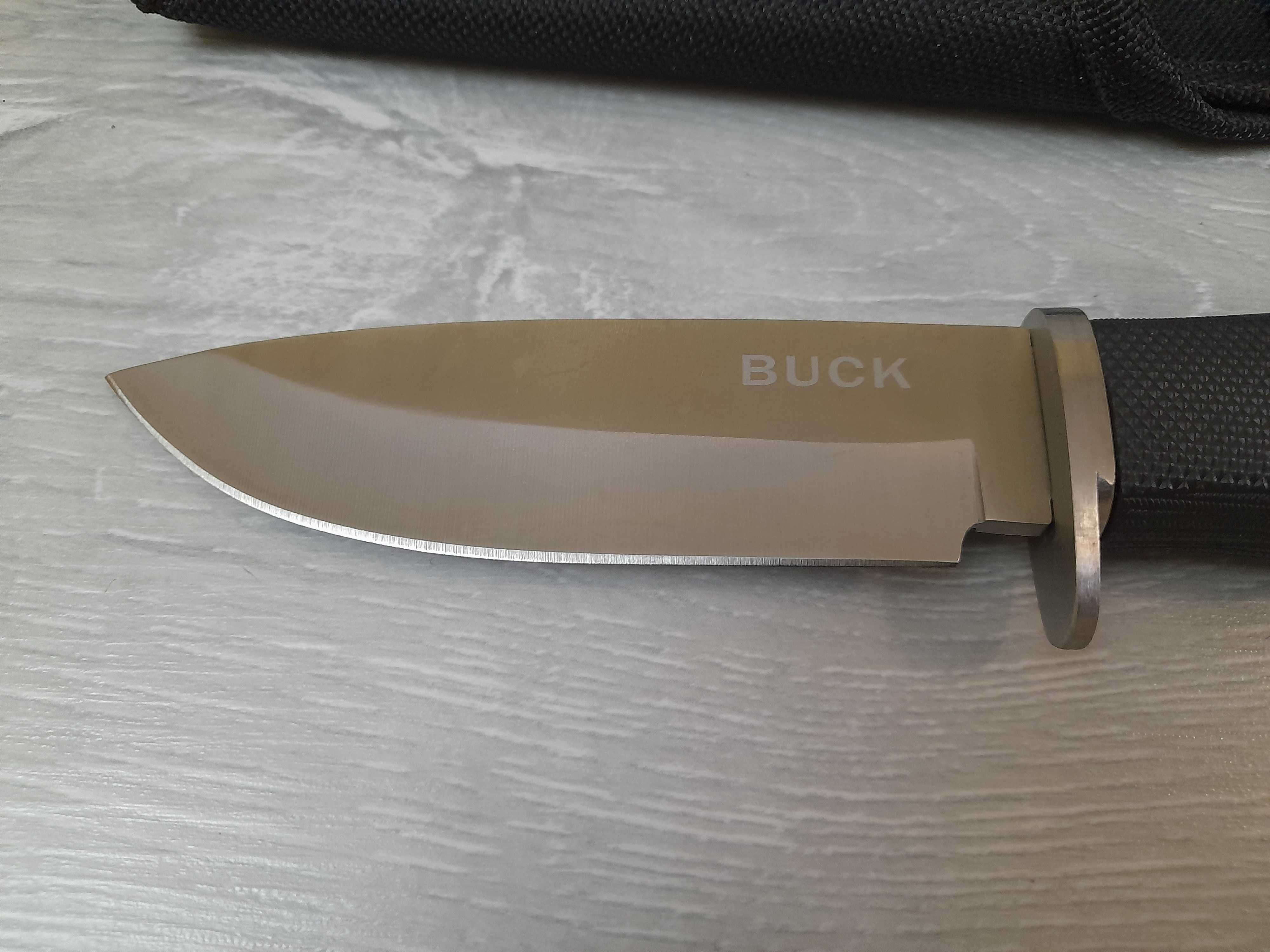 Нож в чехле, Buck Silver, Д- 22см, сталь, рыбалка, туризм,