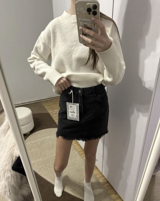 Джинсова спідниця pull and bear