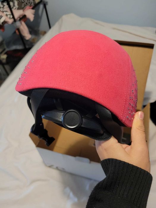 Toque novo rosa para equitaçao medidas 53-55 S