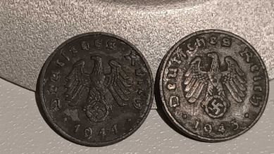 zestaw 1 pfennig III Rzesza Niemcy 1941-43 A