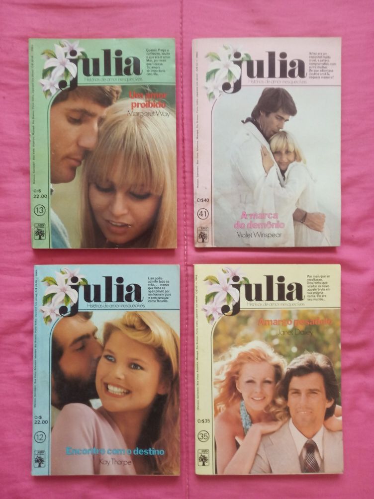 20 livro de Romances JÚLIA e BIANCA