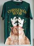 T-shirt świąteczny z kotkiem s oversize