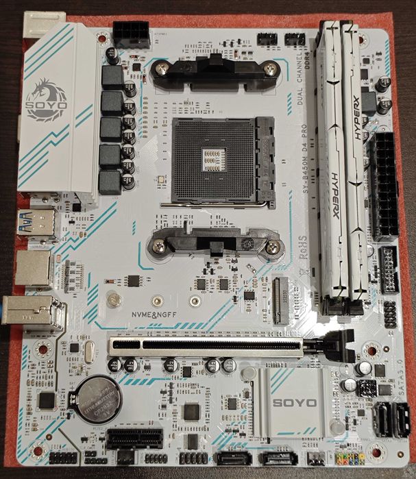 Комплект AM4 SOYO B450M D4 PRO + R5 3600 + 16GB DDR4 / cooler Aigo 400