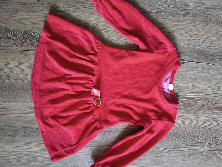 Sukienka świąteczna czerwona 110