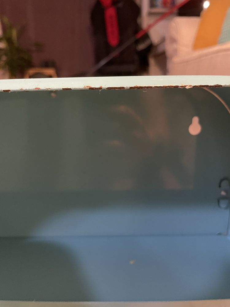Ikea Gunnern Szafka apteczka metalowa niebieska