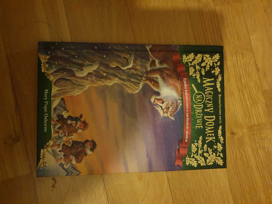 Epoka lodowcowa o zachodzie słońca  M. P. Osborne