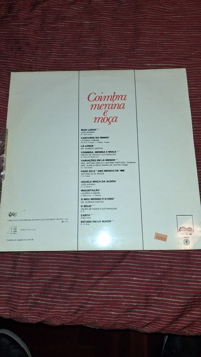 Coimbra menina moça Lp José Afonso fados
