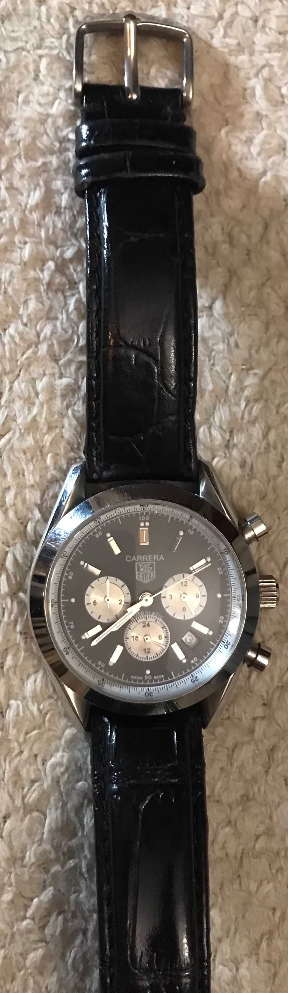 Zegarek TAG HEUER WH 1211-D CZARNY PASEK czarna tarcza JAK NOWY