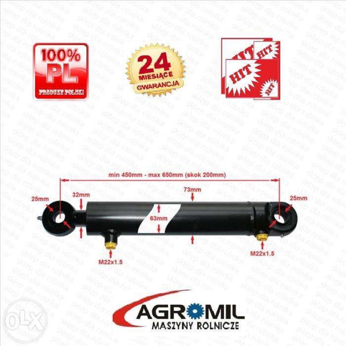 Cylinder hydrauliczny siłownik SKOK 200 L 450 dwustronnego działania