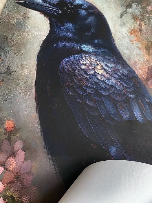 Gobelin na płótnie HD/Obrazek/Home Decor, Halloween Mystic/Black Raven