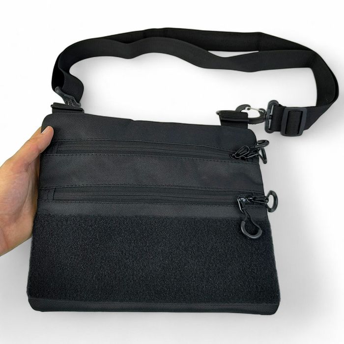 Сумка черная с кобурой, сумка мужская, сумка через плечо, барсетка