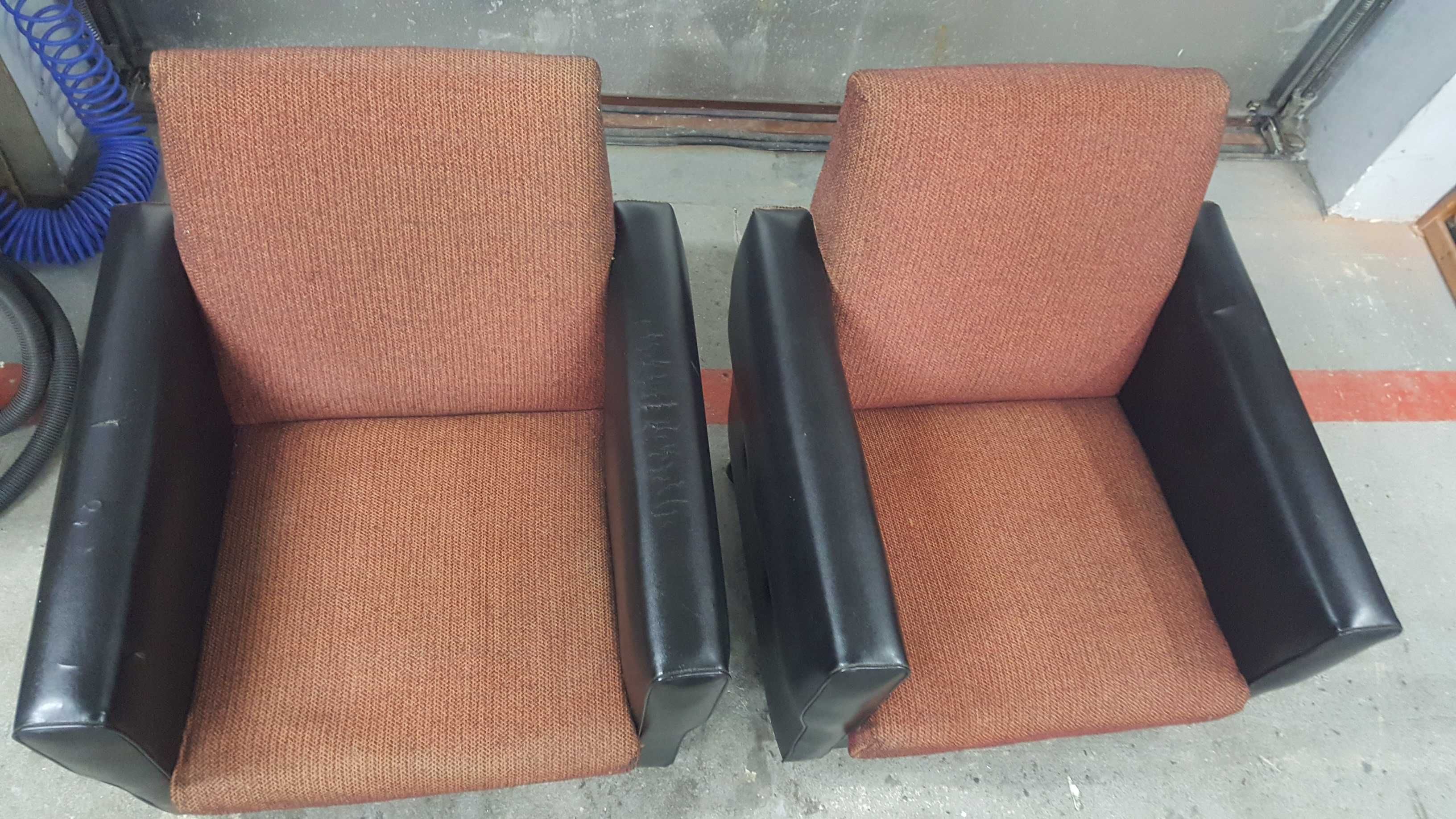 2 fotele retro PRL vintage
