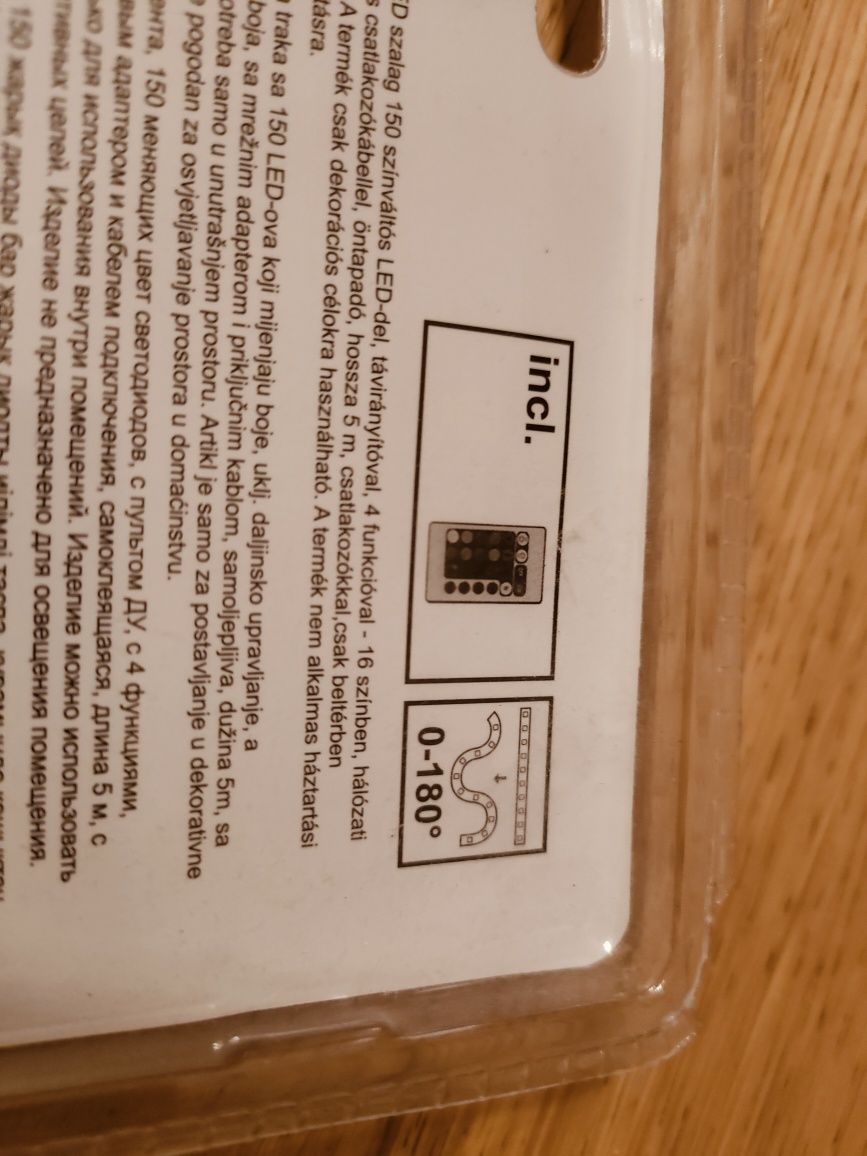Taśma elastyczna LED 5 m + pilot i adapter sieciowy