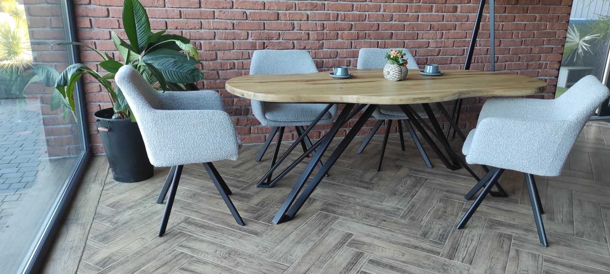 stół lity dębowy unikatowy kształt 200x100 producent dostępny od ręki