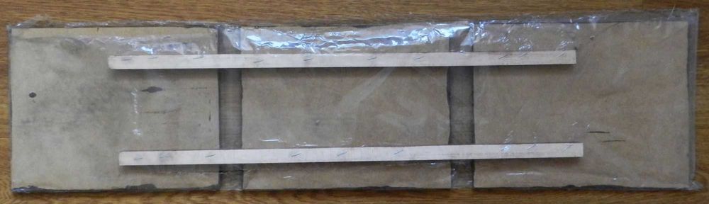 Nowy foto obraz na drewnie, tryptyk wazony, 86 x 21 cm