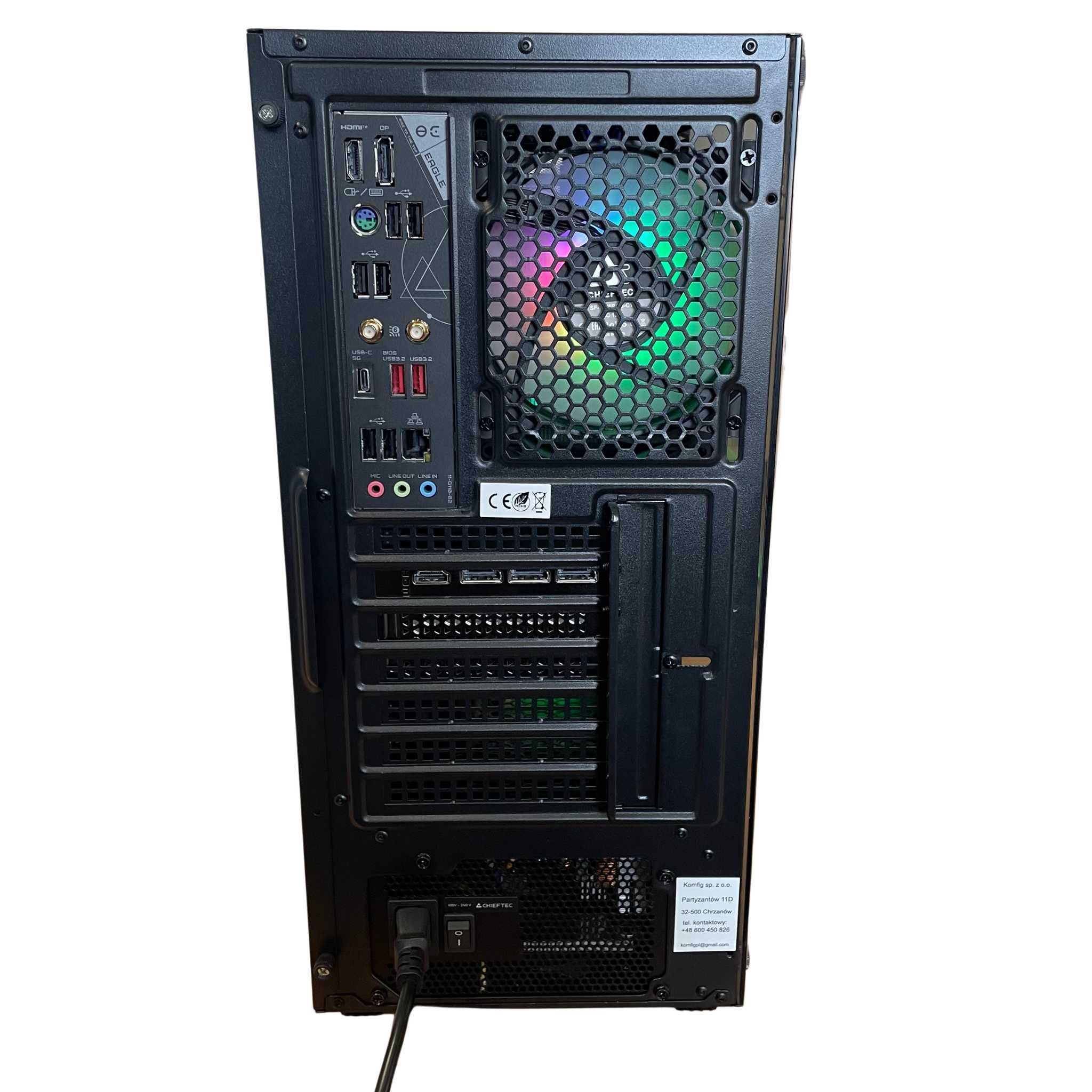 Komputer Ryzen 7 7800X3D RTX 5070TI 32GB DDR5 2TB M2 Gamingowy