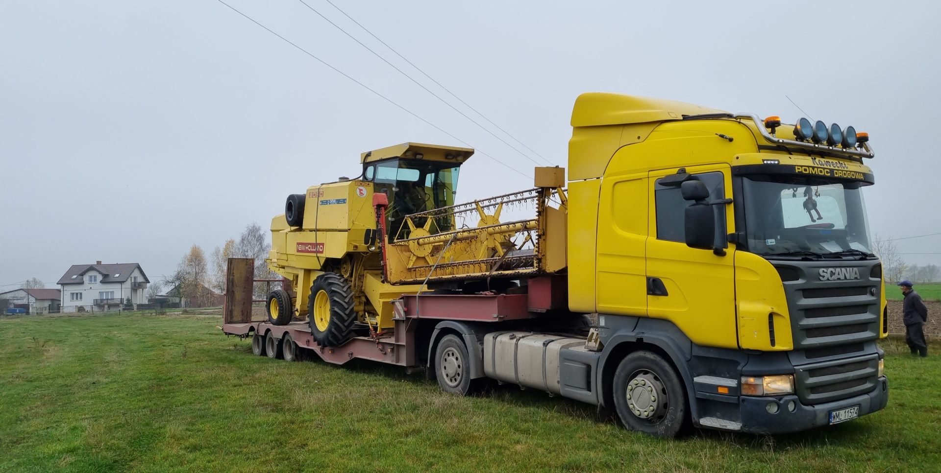 Pomoc Dogowa transport  Niskopodwoziowy rolniczych, koparek, holowanie