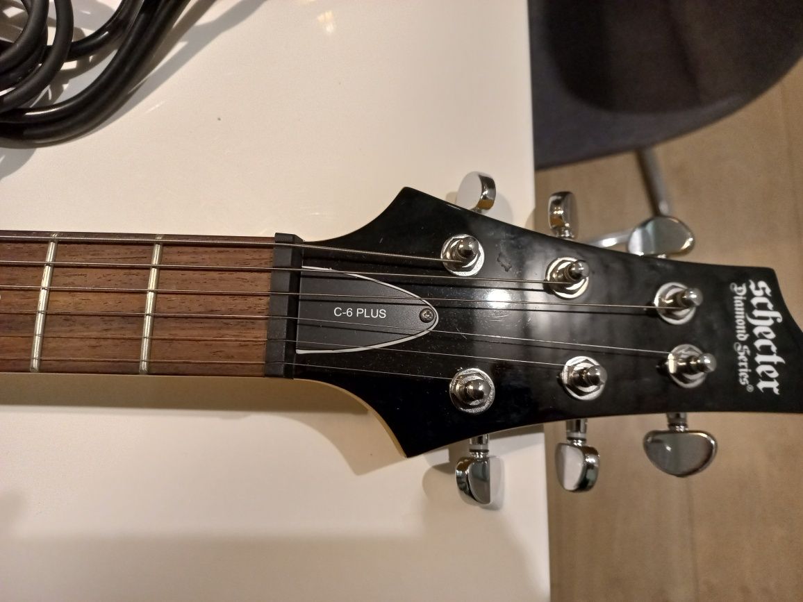 Gitara elektryczna schecter c-6 plus Charcoal Burst diamond series