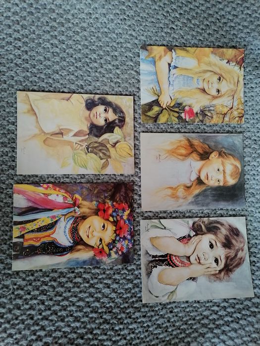 zestaw 5 pocztówek PRL pocztówki muszyńska zamorska