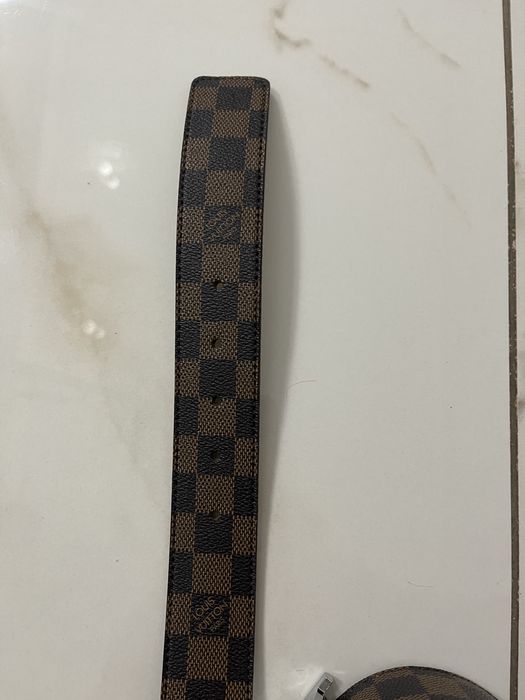 Pasek LV Louis Vouitton skora eko, braz, logowany