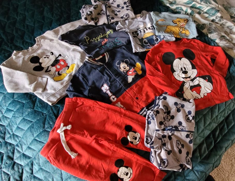 9 szt. Ubranka niemowlęce 86 Myszka Miki Disney