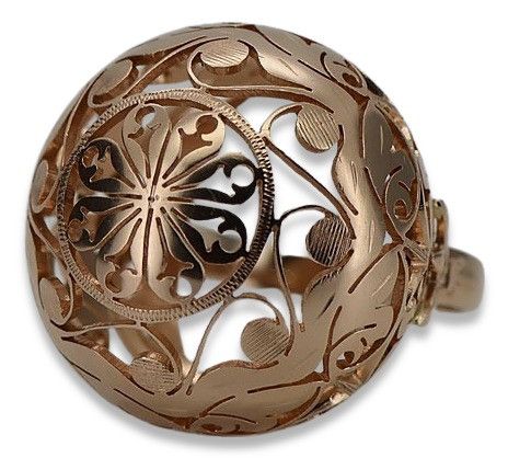 Pierścionek z różowego 14k złota 585 Vintaage ArtDeco vrn014 Wrocław