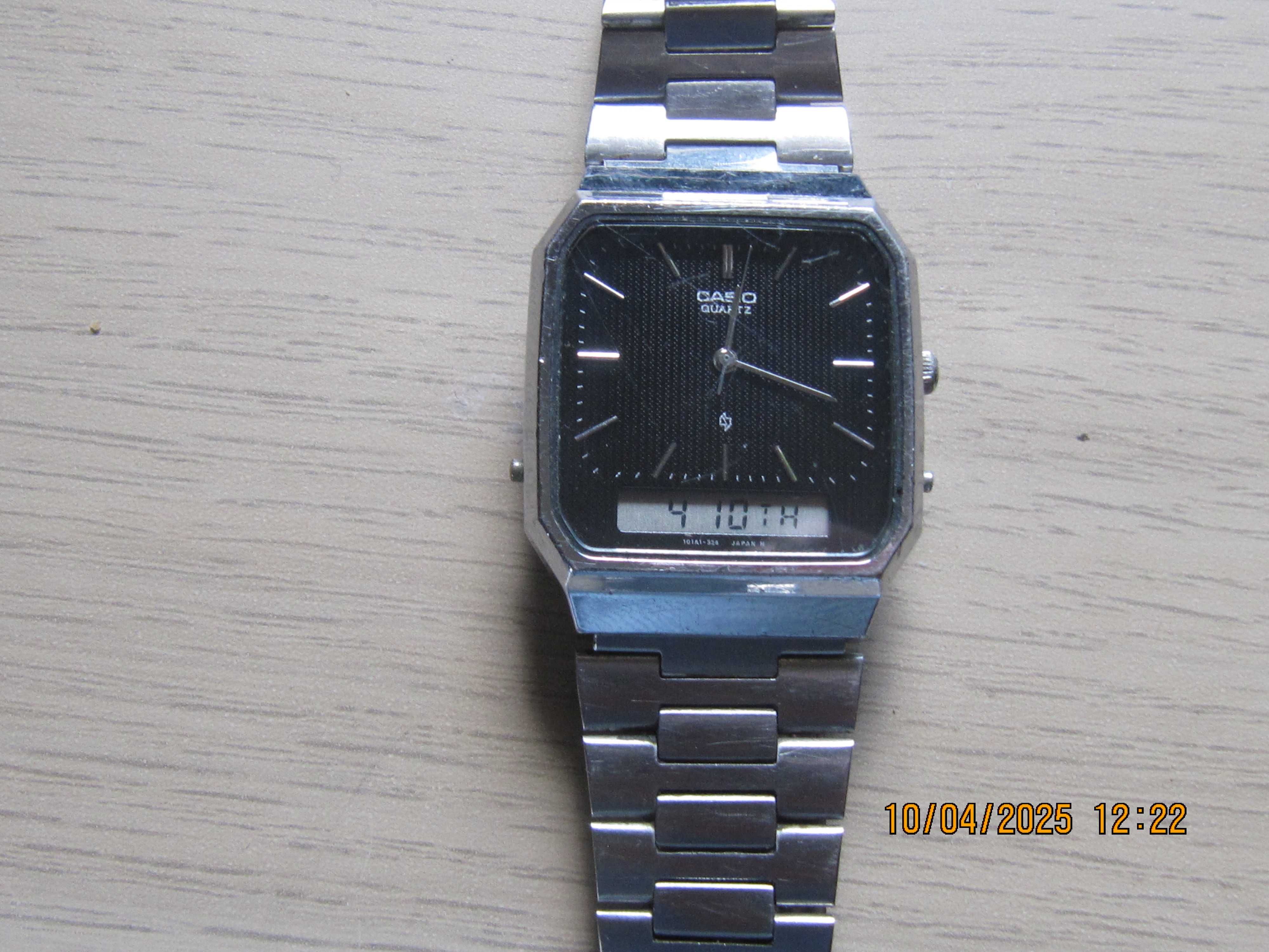 Casio AQ-414 dual time oryginalny zegarek